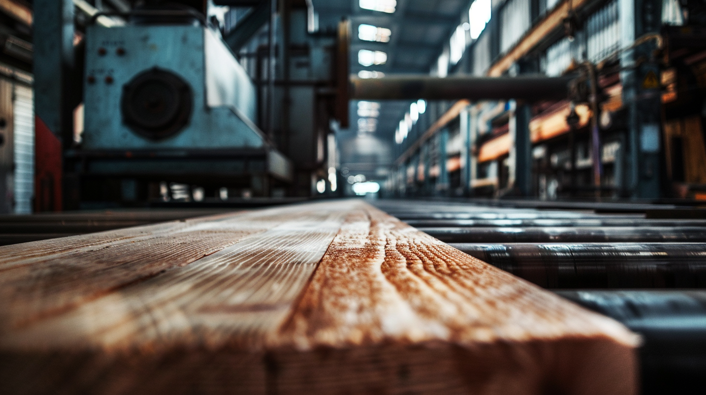 Industrial woodworking machinery and lumber production